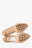 Bottega Veneta Beige Mesh/Leather Ankle Chain D'orsay Pumps Size 38
