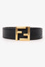 Fendi Black/Brown Zucca Print Canvas/Leather Reversible Belt