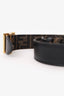 Fendi Black/Brown Zucca Print Canvas/Leather Reversible Belt