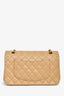 Pre-Loved Chanel™ 2006-08 Beige Leather Medium Double Flap