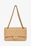Pre-Loved Chanel™ 2006-08 Beige Leather Medium Double Flap