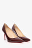 Christian Louboutin Purple Patent Leather Heels Size 36.5