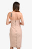 Stella McCartney Pink Floral Sweetheart Strapless Dress Size 42