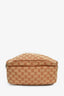 Gucci x New York Yankees Canvas Leather Trimmed Backpack