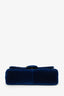 Gucci Navy Velvet Mini 'GG' Marmont Shoulder Bag