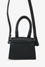 Jacquemus Navy Leather Micro Le Petit Chiquito