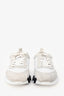 Hermès White/Beige Leather 'Bouncing' Sneakers Size 37