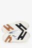 Hermès White/Beige Leather 'Bouncing' Sneakers Size 37