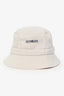 Jacquemus White Cotton 'Le Bob Gadjo' Bucket Hat Size 60