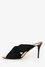 Oscar De La Renta 2016 Black/Gold 'Glen' Mules Size 39