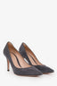 Gianvito Rossi Grey Suede Heels Size 37