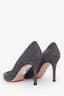Gianvito Rossi Grey Suede Heels Size 37
