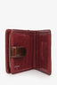 Pre-Loved Chanel™ 2006-2008 Rustic Red Patent Leather Bi-Fold Wallet