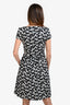 Prada 2011 Black/White Cotton Flare Dress Size 40