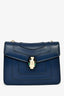 Bvlgari Blue Leather Serpenti Forever Small Crossbody Bag