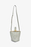 Loewe Grey Leather 'Pebble' Mini Bucket Bag