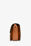 Celine Brown Leather Textile Triomphe Crossbody Bag