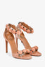 Alaia Rose Suede Pom Pom 'La Bombe 90' Heels Size 37.5