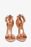 Alaia Rose Suede Pom Pom 'La Bombe 90' Heels Size 37.5