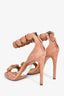 Alaia Rose Suede Pom Pom 'La Bombe 90' Heels Size 37.5