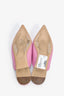 Valentino Purple Leather Roman Rockstud Pointed Flats Size 37