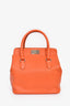 Hermès 2015 Orange Evercolor Leather Toolbox 26 Top Handle