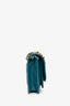 Pre-Loved Chanel™ 2019 Teal Leather Front Pocket CC Flap