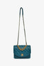 Pre-Loved Chanel™ 2019 Teal Leather Front Pocket CC Flap