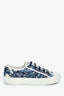 Christian Dior Blue Embroidered 'Palms Walk'n'Dior' Sneakers Size 39