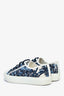 Christian Dior Blue Embroidered 'Palms Walk'n'Dior' Sneakers Size 39