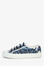 Christian Dior Blue Embroidered 'Palms Walk'n'Dior' Sneakers Size 39