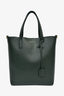 Saint Laurent Dark Green Leather Small 'Shopping Toy' Tote With Strap