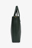 Saint Laurent Dark Green Leather Small 'Shopping Toy' Tote With Strap