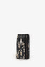 Christian Dior 2020 Black/Navy Canvas Oblique Double Zip Camera Bag Mens