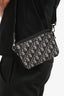 Christian Dior 2020 Black/Navy Canvas Oblique Double Zip Camera Bag Mens