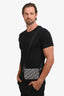 Christian Dior 2020 Black/Navy Canvas Oblique Double Zip Camera Bag Mens