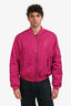 Moschino Couture Pink Nylon Bomber Jacket Size 40 Mens