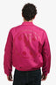 Moschino Couture Pink Nylon Bomber Jacket Size 40 Mens