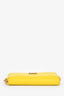 Dolce & Gabbana Yellow Leather Zip Card Holder