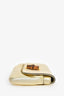 Gucci Gold Metallic Leather Bamboo Turnlock Clutch