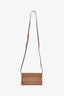 Burberry Brown Leather Logo Wallet Crossbody Bag