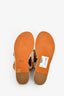 Chloe Brown Suede Scalloped Espadrille Sandals Size 41