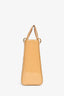 Christian Dior 2012 Beige Patent Cannage Leather 'Lady Dior' Large Bag With Strap