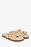 Sézane Beige 'Andie' Braided Rope Knot Sandals Size 35
