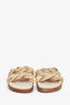 Sézane Beige 'Andie' Braided Rope Knot Sandals Size 35