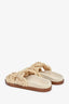 Sézane Beige 'Andie' Braided Rope Knot Sandals Size 35