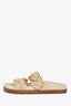 Sézane Beige 'Andie' Braided Rope Knot Sandals Size 35