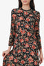 Sandro Black Floral Maxi Dress Estimated Size M