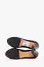 Pre-Loved Chanel™ Black Leather Ruffle Toe Cap Heels Size 40.5