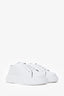Prada White Leather Platform Sneakers Size 35